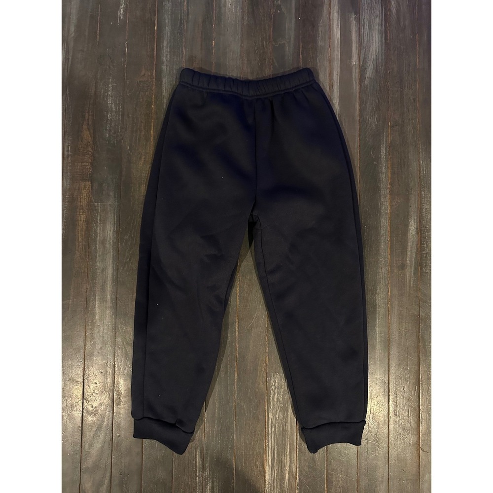 Kids Navy Blue Sherpa Fleece Lined Joggers Winter Sweatpants Cozy Warm Pants